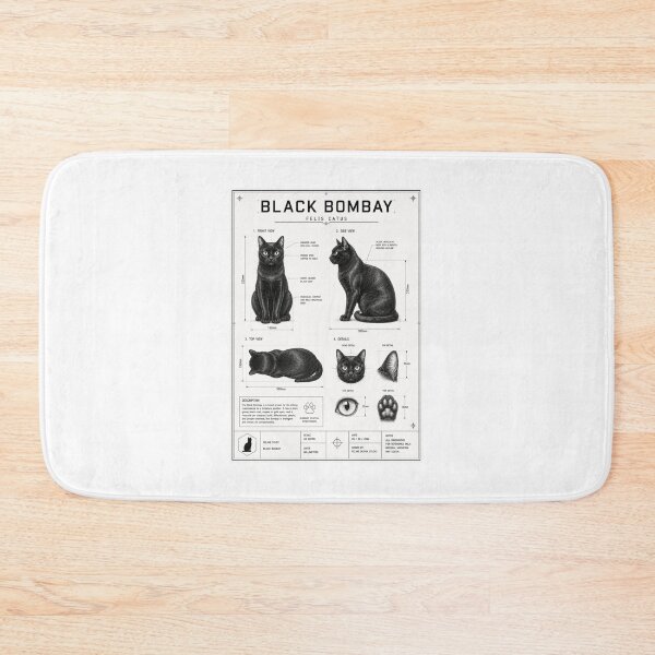 Item preview, CAD drawing of a Black Bombay Cat designed and sold by nibor1st.