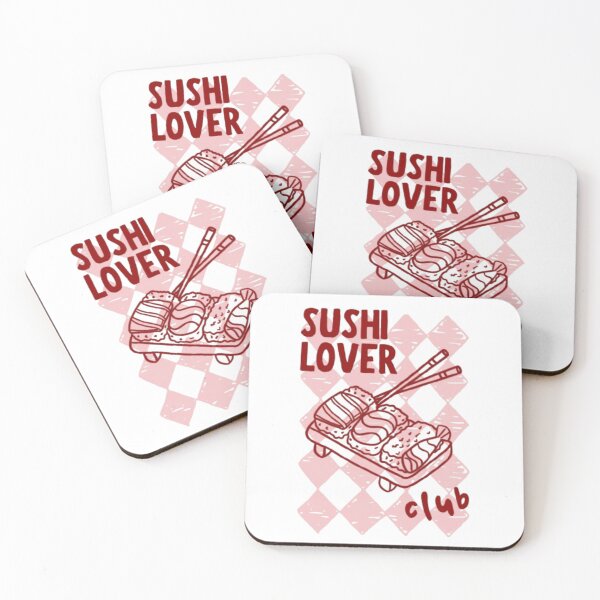 Item preview, Sushi Lover Club – Minimalist Foodie Art designed and sold by WATEKE.