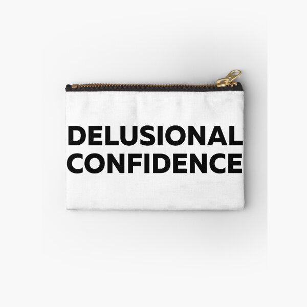 Item preview, Delusional Confidence Funny Typographic Quote designed and sold by StikerChuns.