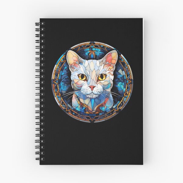 Item preview, Khao Manee Cat Stained Glass Leadlight Artistic Design Boys Girls designed and sold by rafaeltto.