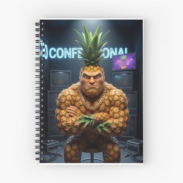 Item preview, Funny Dramatic Pineapple Fruit Cartoon Character designed and sold by La_barde.