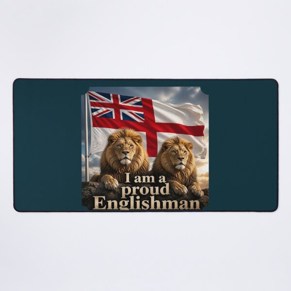Item preview, Proud Englishman Lions and St George Flag designed and sold by The store under the battleship :).