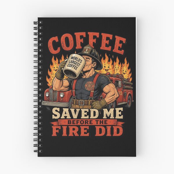 Item preview, Funny Firefighter Gift Coffee Saved Me Fireman Fire Dept Design designed and sold by thoughtswear.