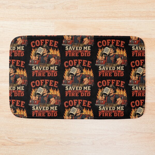 Item preview, Funny Firefighter Gift Coffee Saved Me Fireman Fire Dept Design designed and sold by thoughtswear.