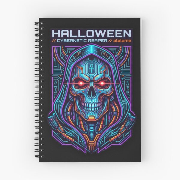 Item preview, Cyberpunk Halloween Pumpkin Neon - Futuristic Jack O Lantern designed and sold by alalame.