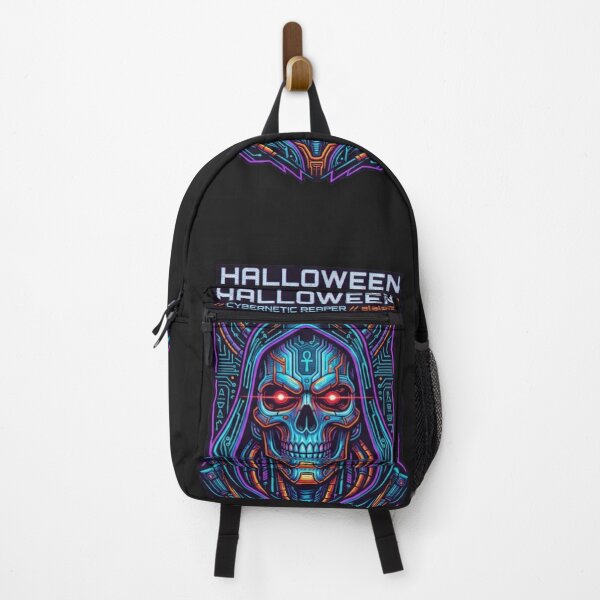 Item preview, Cyberpunk Halloween Pumpkin Neon - Futuristic Jack O Lantern designed and sold by alalame.