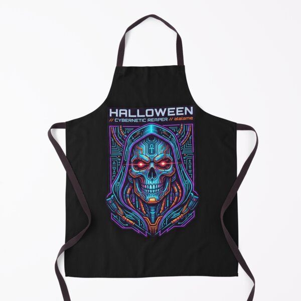 Item preview, Cyberpunk Halloween Pumpkin Neon - Futuristic Jack O Lantern designed and sold by alalame.