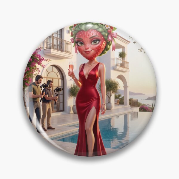 Item preview, Funny Gorgeous Strawberry Fruit Cartoon Character designed and sold by La_barde.