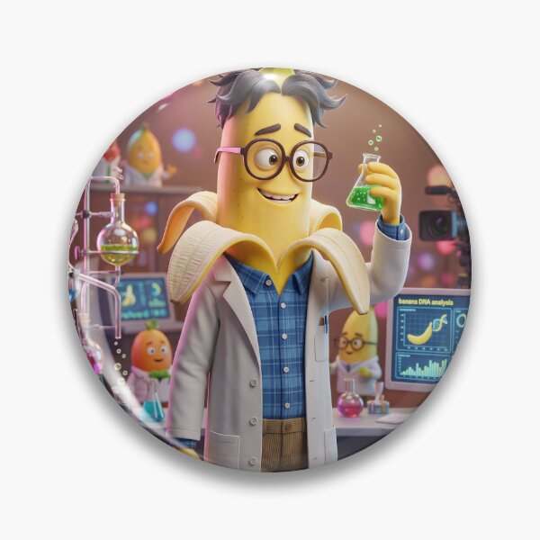 Item preview, Funny Nerdy Banana Fruit Cartoon Character designed and sold by La_barde.