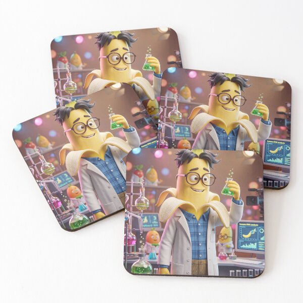 Item preview, Funny Nerdy Banana Fruit Cartoon Character designed and sold by La_barde.