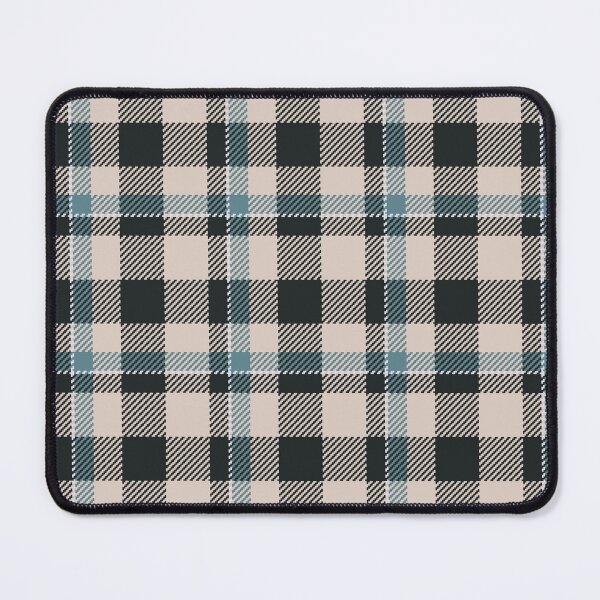 Item preview, Teal, Beige and Black Tartan Pattern designed and sold by TeeGeeTees.