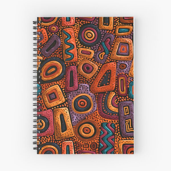 Item preview, Aboriginal Tribal Geometric Colorful Wall Art Masterpiece designed and sold by GrinGalore.