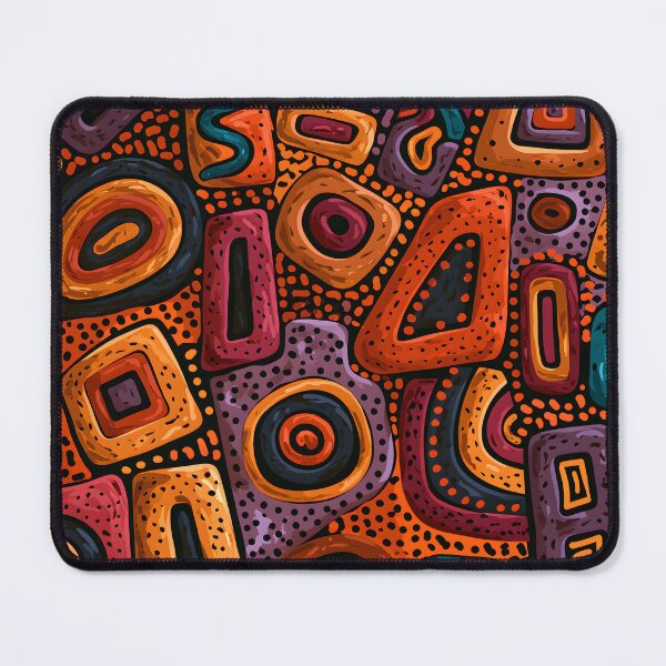 Item preview, Aboriginal Tribal Geometric Colorful Wall Art Masterpiece designed and sold by GrinGalore.