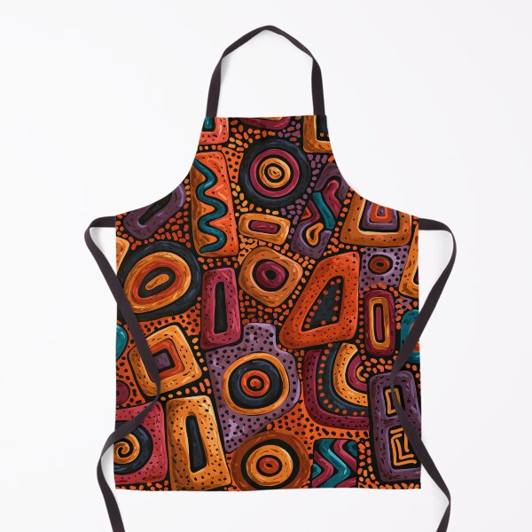 Item preview, Aboriginal Tribal Geometric Colorful Wall Art Masterpiece designed and sold by GrinGalore.