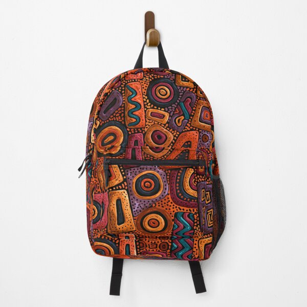 Item preview, Aboriginal Tribal Geometric Colorful Wall Art Masterpiece designed and sold by GrinGalore.