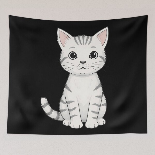Item preview, Cute Gray Tabby Kitten Cat Lover Design designed and sold by Nawi32.
