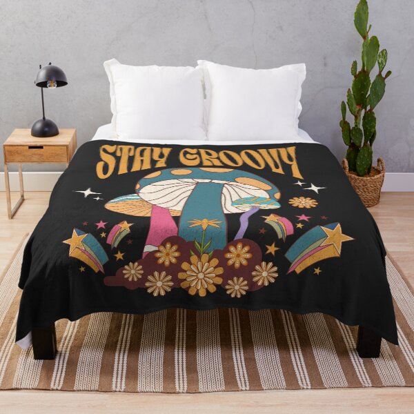 Item preview, Stay Groovy | Retro Psychedelic Vintage Floral Mushroom Design designed and sold by FadedFrequency.