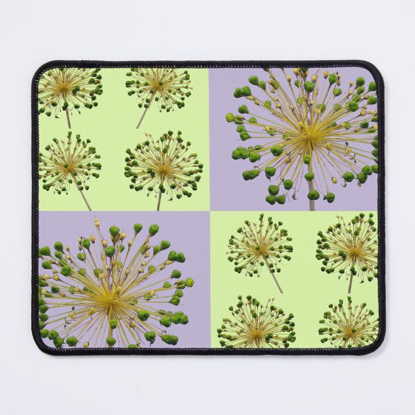 Item preview, Allium Flower Seed Head Macro Photo Collage designed and sold by JurateArt-DK.