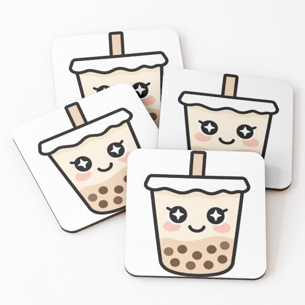 Item preview, Cute kawaii chibi boba milk tea cartoon designed and sold by JOYCEDESIGNERS.