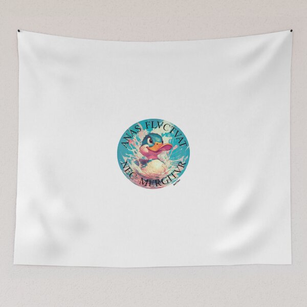 Item preview, Anas Fluctuat Nec Mergitur Latin Duck Motto designed and sold by DuckSmith.