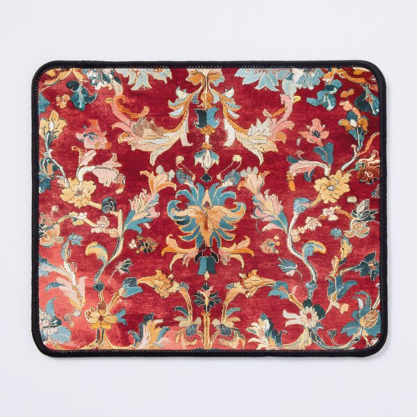 Item preview, Vintage Crimson Persian Floral Tapestry Pattern Wall Art Print designed and sold by GrinGalore.