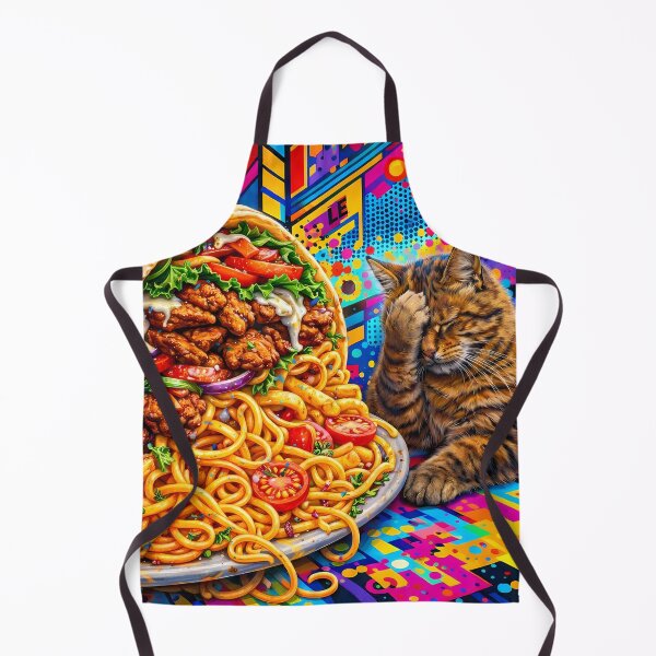 Item preview, Cat Loving Kebab and Fries with Noodles designed and sold by m-y-A-I-A-R-T-.