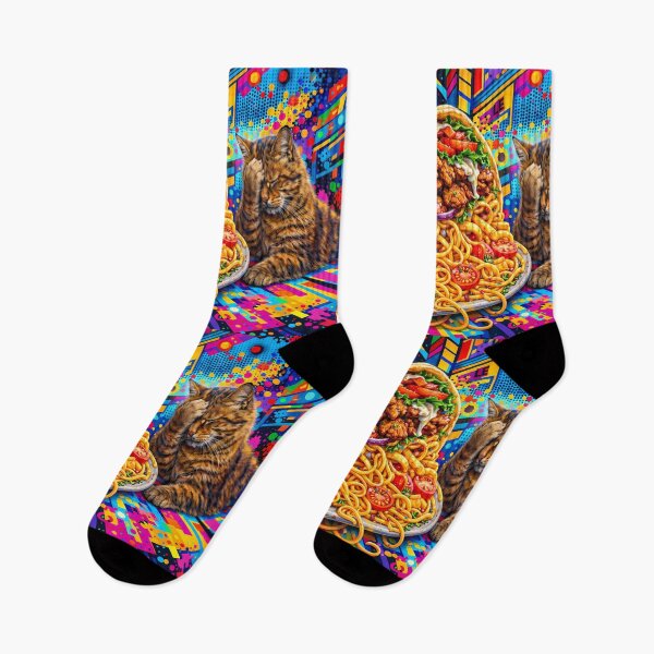 Item preview, Cat Loving Kebab and Fries with Noodles designed and sold by M-Y-A-R-T-.