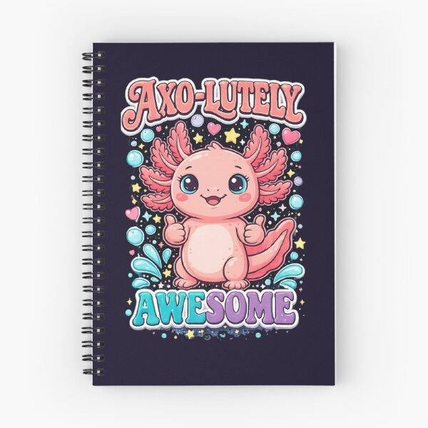 Item preview, Axo-Lutely Awesome Cute Axolotl T-Shirt | Funny Kawaii Salamander Cartoon | Colorful Pun Gift designed and sold by HopeAndHustle.
