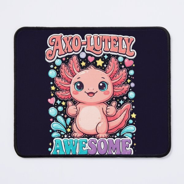 Item preview, Axo-Lutely Awesome Cute Axolotl T-Shirt | Funny Kawaii Salamander Cartoon | Colorful Pun Gift designed and sold by HopeAndHustle.