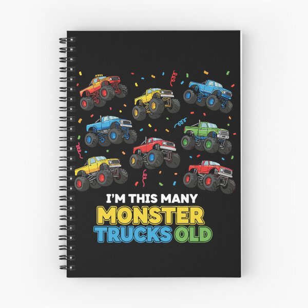 Item preview, I'm This Many Monster Trucks Old Eight Year Old Birthday Boy Kids designed and sold by PopStars1993.