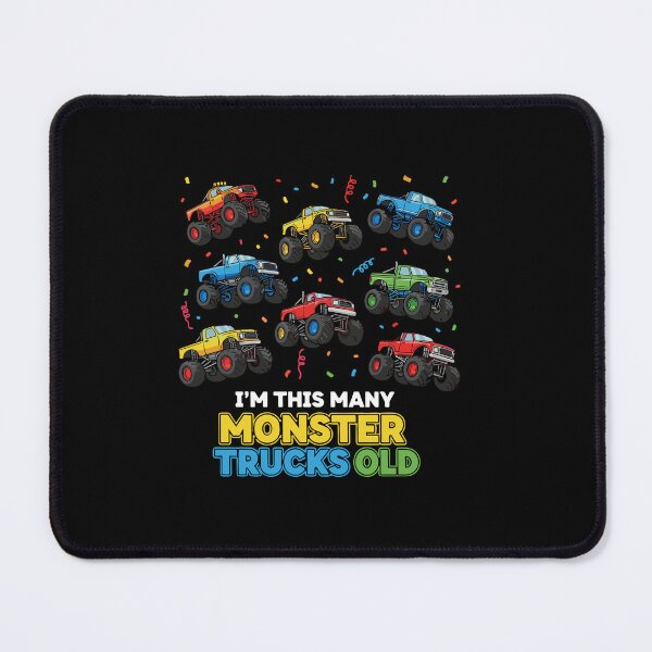 Item preview, I'm This Many Monster Trucks Old Eight Year Old Birthday Boy Kids designed and sold by PopStars1993.