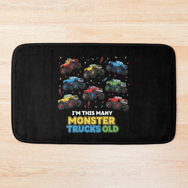 Item preview, I'm This Many Monster Trucks Old Eight Year Old Birthday Boy Kids designed and sold by PopStars1993.