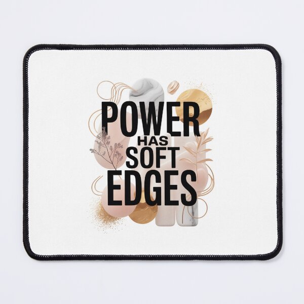 Item preview, Power Has Soft Edges Typography. Minimalist Feminine Motivational Quote Design designed and sold by Aarvya Fashion Club ( A.F.C ).