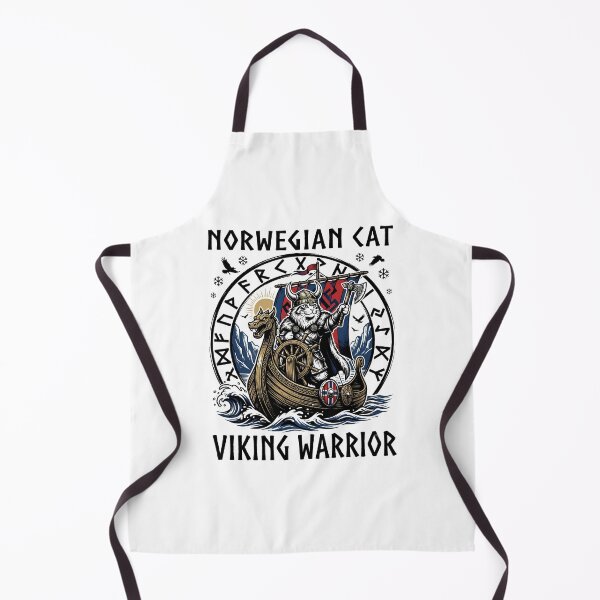 Item preview, Cute Norwegian Viking Cat Funny Norway Flag Nordic Warrior Design designed and sold by get55shirt.