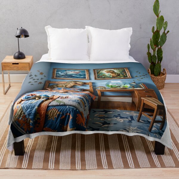 Item preview, Boys Bedroom Dinosaurs And Sharks designed and sold by Home Decor Art.