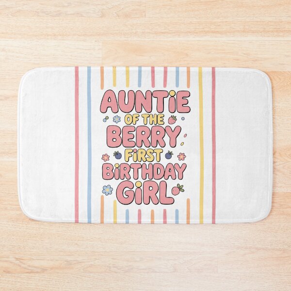 Item preview, Auntie Of The Berry First Birthday Girl Strawberry Lover designed and sold by giftfromheart.