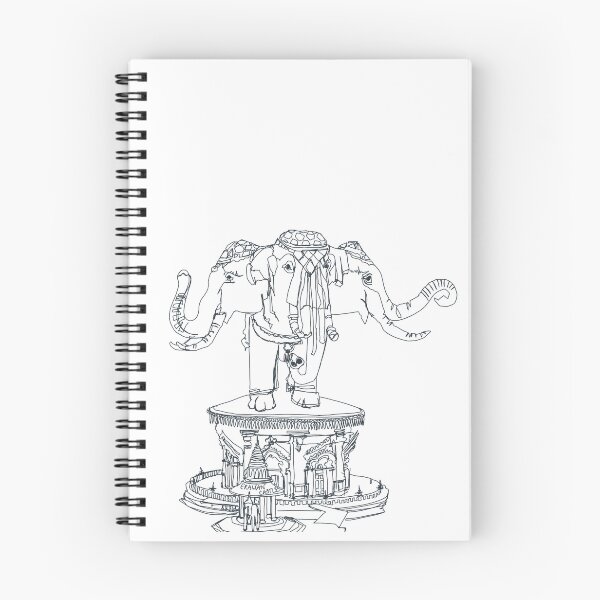 Item preview, Erawan Temple Bangkok drawing  designed and sold by Glockers99.