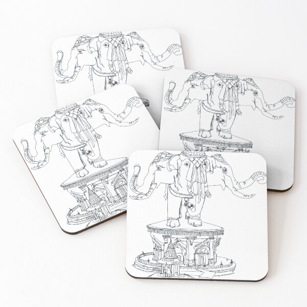 Item preview, Erawan Temple Bangkok drawing  designed and sold by Glockers99.