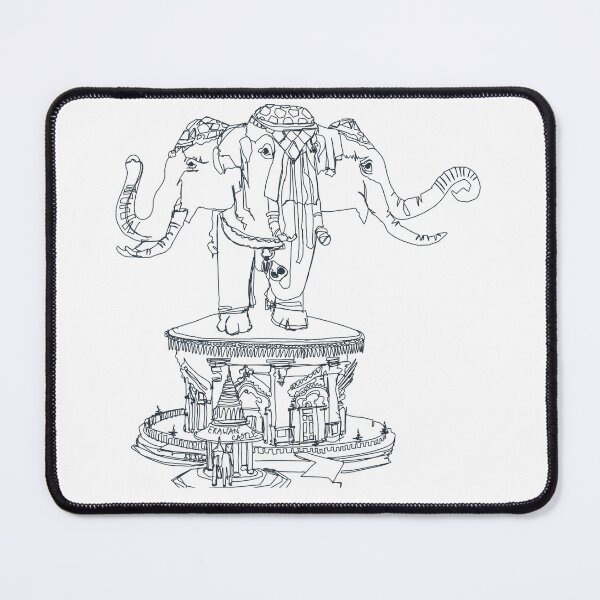Item preview, Erawan Temple Bangkok drawing  designed and sold by Glockers99.