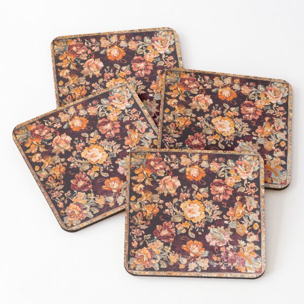 Item preview, Vintage Botanical Floral Tapestry Pattern Elegant Wall Art Print designed and sold by GrinGalore.