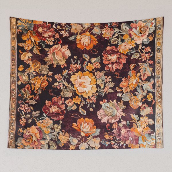 Item preview, Vintage Botanical Floral Tapestry Pattern Elegant Wall Art Print designed and sold by GrinGalore.