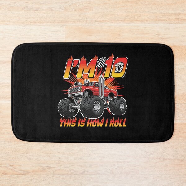 Item preview, I'm 10 This Is How I Roll Monster Truck Tenth Birthday Ten Year Old designed and sold by PopStars1993.
