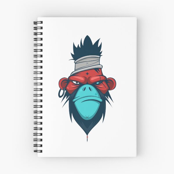 Item preview, Cyberpunk Warrior Monkey Red and Blue Vector designed and sold by Macias123.