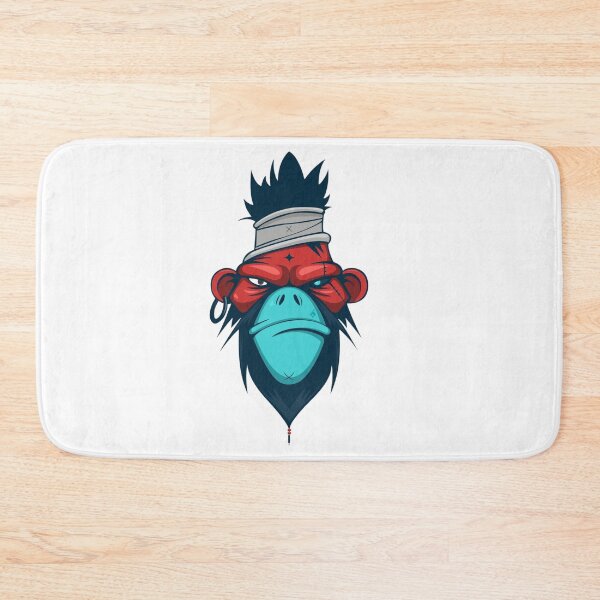 Item preview, Cyberpunk Warrior Monkey Red and Blue Vector designed and sold by Macias123.