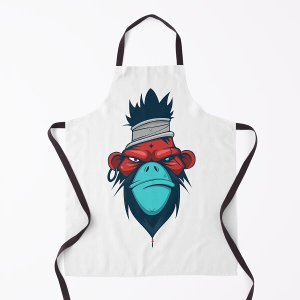 Item preview, Cyberpunk Warrior Monkey Red and Blue Vector designed and sold by Macias123.