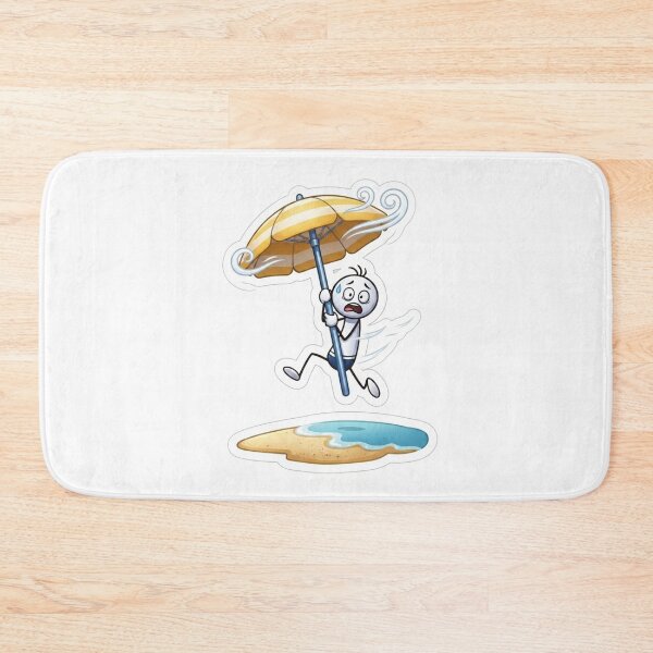 Item preview, Oops Murphy - Summer Beach Fail - Flying Umbrella - Funny Character Graphic designed and sold by oopsmurphy.