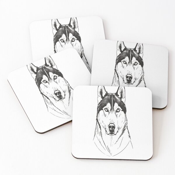 Item preview, Siberian Husky in Minimalist Art designed and sold by VestraDesign.