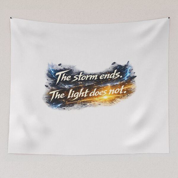 Item preview, The storm ends. The light does not.(Anime Ver.) designed and sold by MaxDreamsArt.