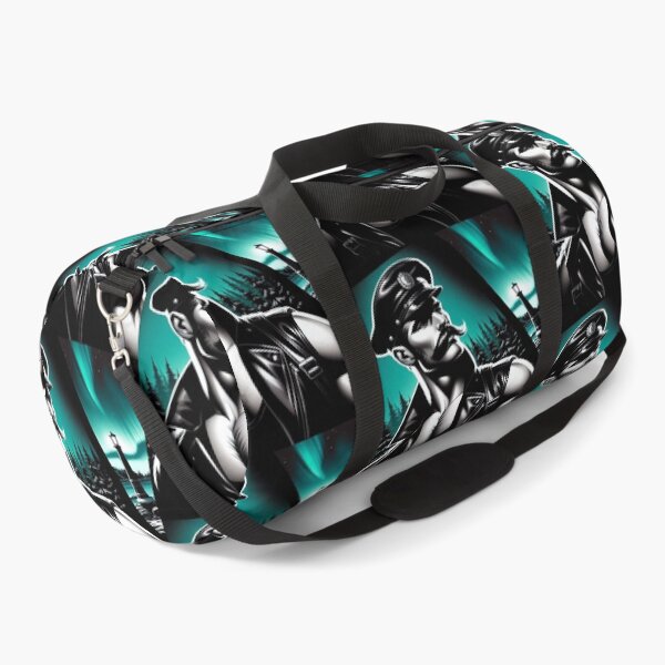Item preview, Gay Daddy 1940s Eiksmarka Northern Lights Leather Daddy Norway Gay Art designed and sold by ItsAKinkThing.