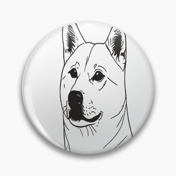 Item preview, Shiba Inu in Minimalist Linear Art designed and sold by VestraDesign.